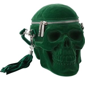 ISO Killstar Grave Digger Skull Handbag [Green]